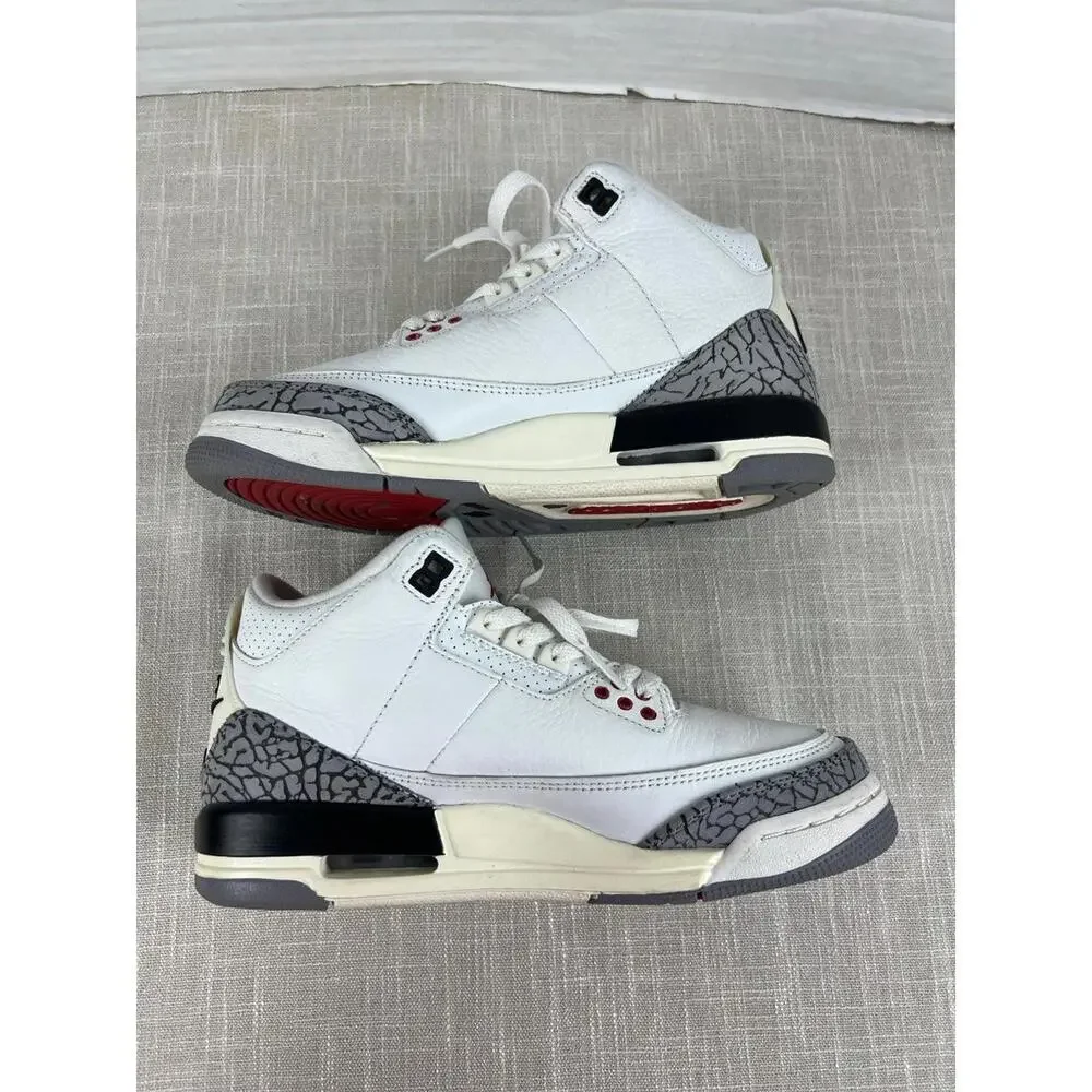 Air Jordan 3‎ Retro White Cement Reimagined Sz 6Y